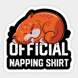 official napping shirt Sticker